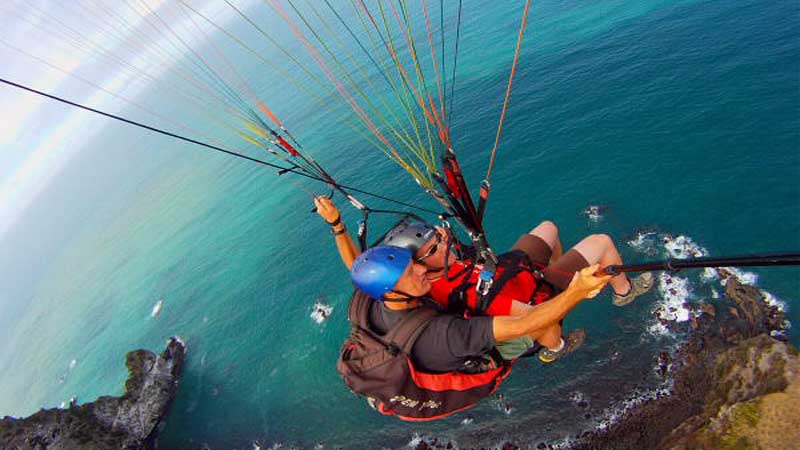 Experience the exciting sport of tandem paragliding overlooking Christchurch.